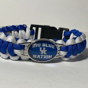 Kentucky Wildcats NCAA "BIG BLUE NATION" Paracord Bracelet NEW Free Shipping!!
